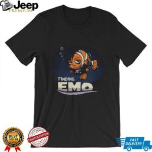 Finding Emo Funny Sad Clownfish Parody Punk Rock Graphic T Shirt