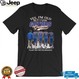 Florida Gators Basketball Legends “I Saw Gators Greatness” Fan Shirt