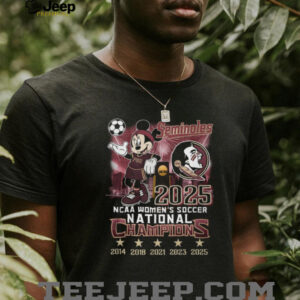 Florida State Seminoles 2025 NCAA Women’s Soccer National Champions T Shirt Florida State Seminoles 2025 NCAA Women’s Soccer National Champions T Shirt