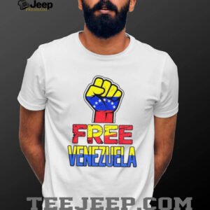 Free Venezuela Venezuela Flag Raised Fist US Strikes shirt Free Venezuela Venezuela Flag Raised Fist US Strikes shirt