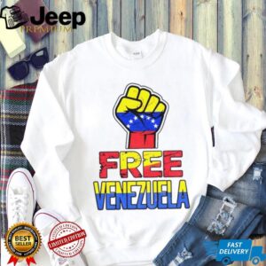 Free Venezuela Venezuela Flag Raised Fist US Strikes shirt