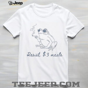 Frog smoking resist three dollar struggle meal shirt
