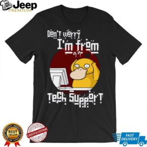 Funny Psyduck Tech Support Glitch Aesthetic Gaming T Shirt