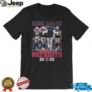 New England Patriots Rise Again 2025 Signatures T Shirt