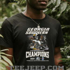 Georgia Southern Eagles JLAB Birmingham Bowl 2025 Champions T Shirt Georgia Southern Eagles JLAB Birmingham Bowl 2025 Champions T Shirt