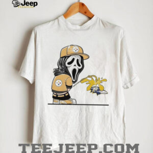Ghostface Pittsburgh Steelers piss on Baltimore Ravens Football funny meme shirt Ghostface Pittsburgh Steelers piss on Baltimore Ravens Football funny meme shirt