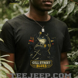 Gill Street Blues Funny Police Fish Graphic T Shirt