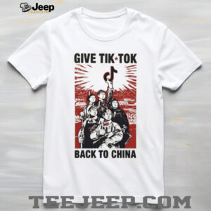 Give Tik Tok Back To China Propaganda Style Graphic T Shirt