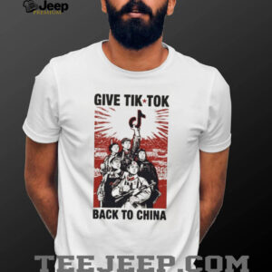 Give Tik Tok Back To China Propaganda Style Graphic T Shirt