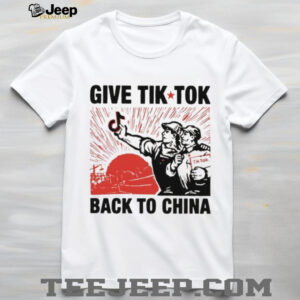 Give Tik Tok Back To China Vintage Socialist Art T Shirt