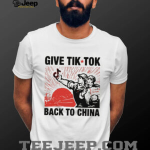 Give Tik Tok Back To China Vintage Socialist Art T Shirt