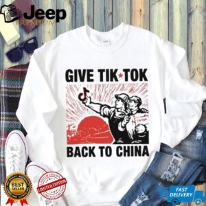 Give Tik Tok Back To China Vintage Socialist Art T Shirt