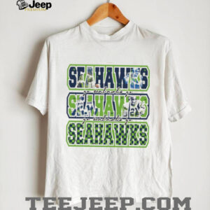 Go Seahawks Retro Typography Graphic Football T Shirt