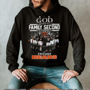 God First Family Second Then Chicago Bears Black T Shirt God First Family Second Then Chicago Bears Black T Shirt