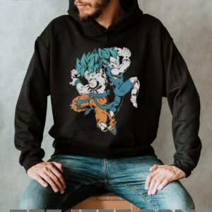 Goku And Vegeta Ssb Duo Action Anime Tshirt Goku And Vegeta Ssb Duo Action Anime Tshirt