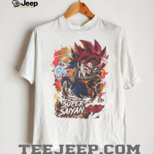 Goku Super Saiyan God Graphic White T Shirt Dragon Ball Z Anime T Shirt