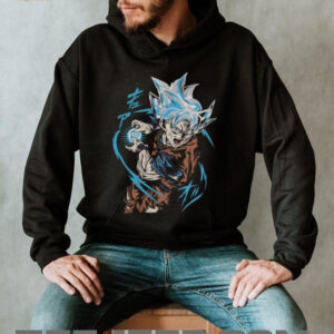 Goku Ultra Instinct Kamehameha Blue Aura Anime T Shirt Goku Ultra Instinct Kamehameha Blue Aura Anime T Shirt