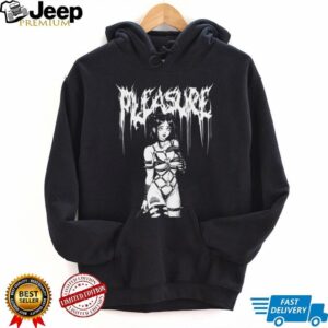 Gothic Anime Girl “Pleasure” Metal Font Acid Wash Oversized T Shirt