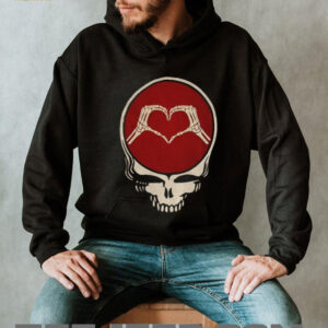Grateful Dead skull heart hand Valentines Jerry Garcia Bob Weir shirt