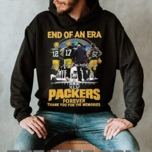 Green Bay Packers End of an Era Forever Thank You For The Memories T Shirt Green Bay Packers End of an Era Forever Thank You For The Memories T Shirt