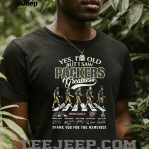 Green Bay Packers Greatness Legends Abbey Road Signature T Shirt