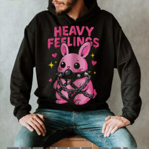 Heavy Feelings Pink Bunny Bondage Pastel Goth Aesthetic Tee