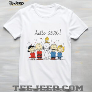 Hello 2026 Peanuts Snoopy shirt