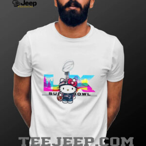 Hello Kitty New England Patriots Super Bowl LIX Fan Art T Shirt Hello Kitty New England Patriots Super Bowl LIX Fan Art T Shirt