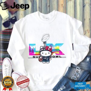 Hello Kitty New England Patriots Super Bowl LIX Fan Art T Shirt