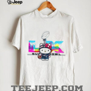 Hello Kitty New England Patriots Super Bowl LIX Fan Art T Shirt
