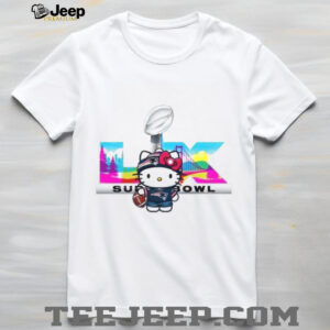Hello Kitty New England Patriots Super Bowl LIX Fan Art T Shirt