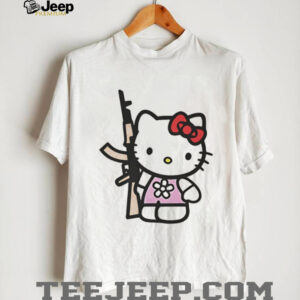 Hello Kitty With AK 47 Rifle Funny Aesthetic Graphic T Shirt Hello Kitty With AK 47 Rifle Funny Aesthetic Graphic T Shirt
