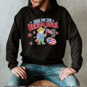Here For The Benito Bowl 2026 Puerto Rico Coqui Frog Football Tee Here For The Benito Bowl 2026 Puerto Rico Coqui Frog Football Tee