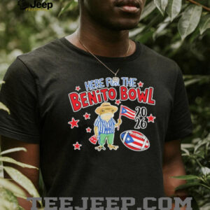 Here For The Benito Bowl 2026 Puerto Rico Coqui Frog Football Tee