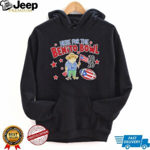 Here For The Benito Bowl 2026 Puerto Rico Coqui Frog Football Tee