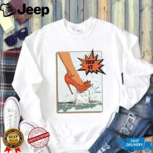 High Heel Crushing Ice Cube Pop Art Comic Style T Shirt