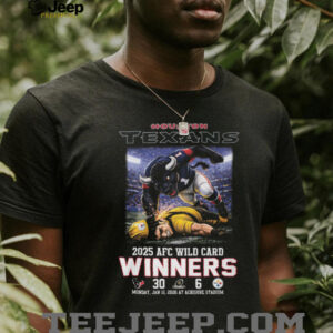 Houston Texans 2025 AFC Wild Card Winners T Shirt Houston Texans 2025 AFC Wild Card Winners T Shirt