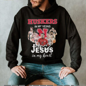 Huskers In My Veins Jesus In My Heart Nebraska Basketball Shirt
