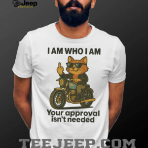 I Am Who I Am Cool Cat On Motorcycle Funny Sweatshirt I Am Who I Am Cool Cat On Motorcycle Funny Sweatshirt