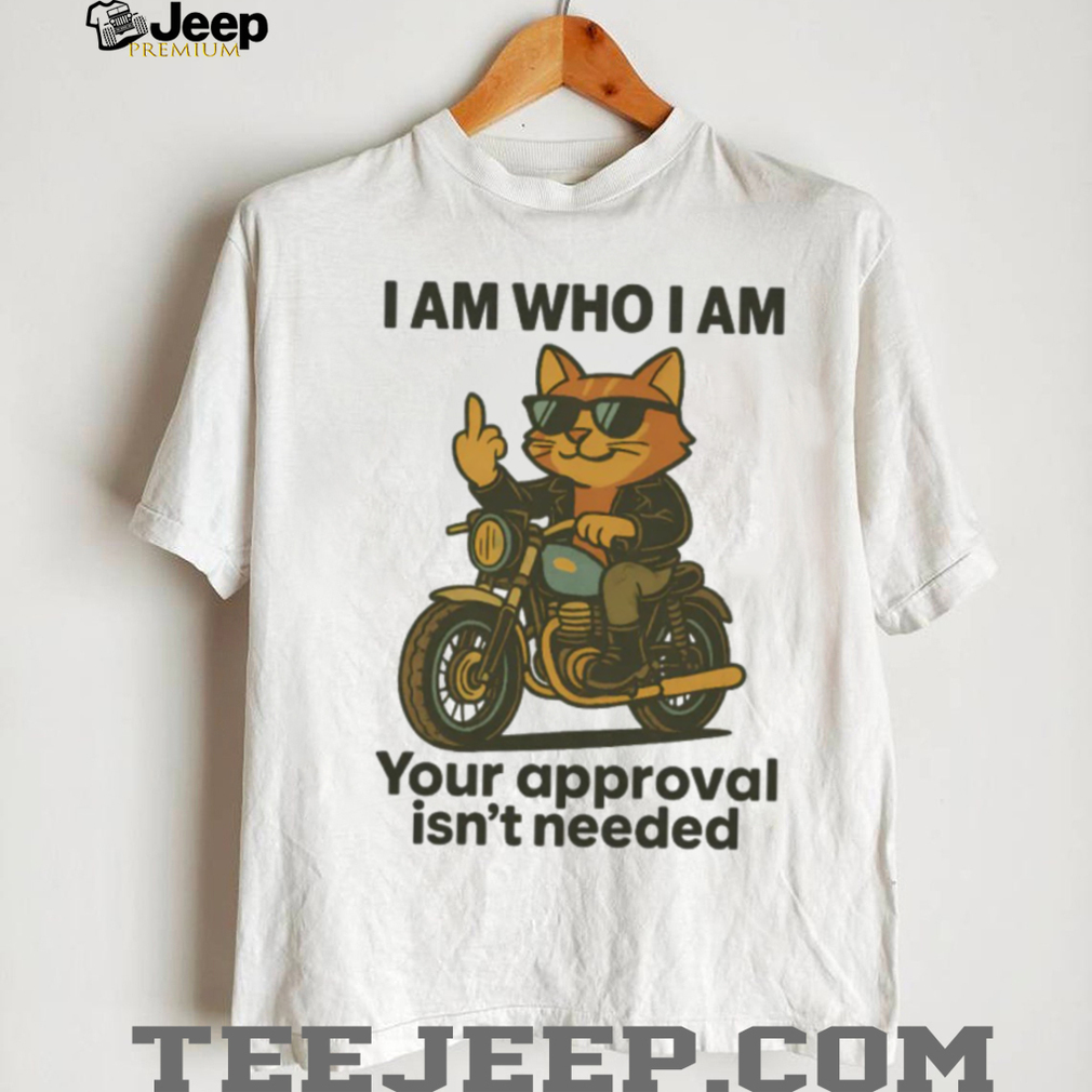 I Am Who I Am Cool Cat On Motorcycle Funny Sweatshirt I Am Who I Am Cool Cat On Motorcycle Funny Sweatshirt
