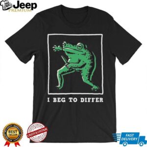“I Beg To Differ” Knife Wielding Frog Meme Streetwear Graphic Tee “I Beg To Differ” Knife Wielding Frog Meme Streetwear Graphic Tee