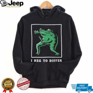 “I Beg To Differ” Knife Wielding Frog Meme Streetwear Graphic Tee