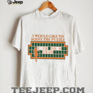 “I Would Like To Solve The Puzzle” Funny Wheel of Fortune Meme T Shirt “I Would Like To Solve The Puzzle” Funny Wheel of Fortune Meme T Shirt