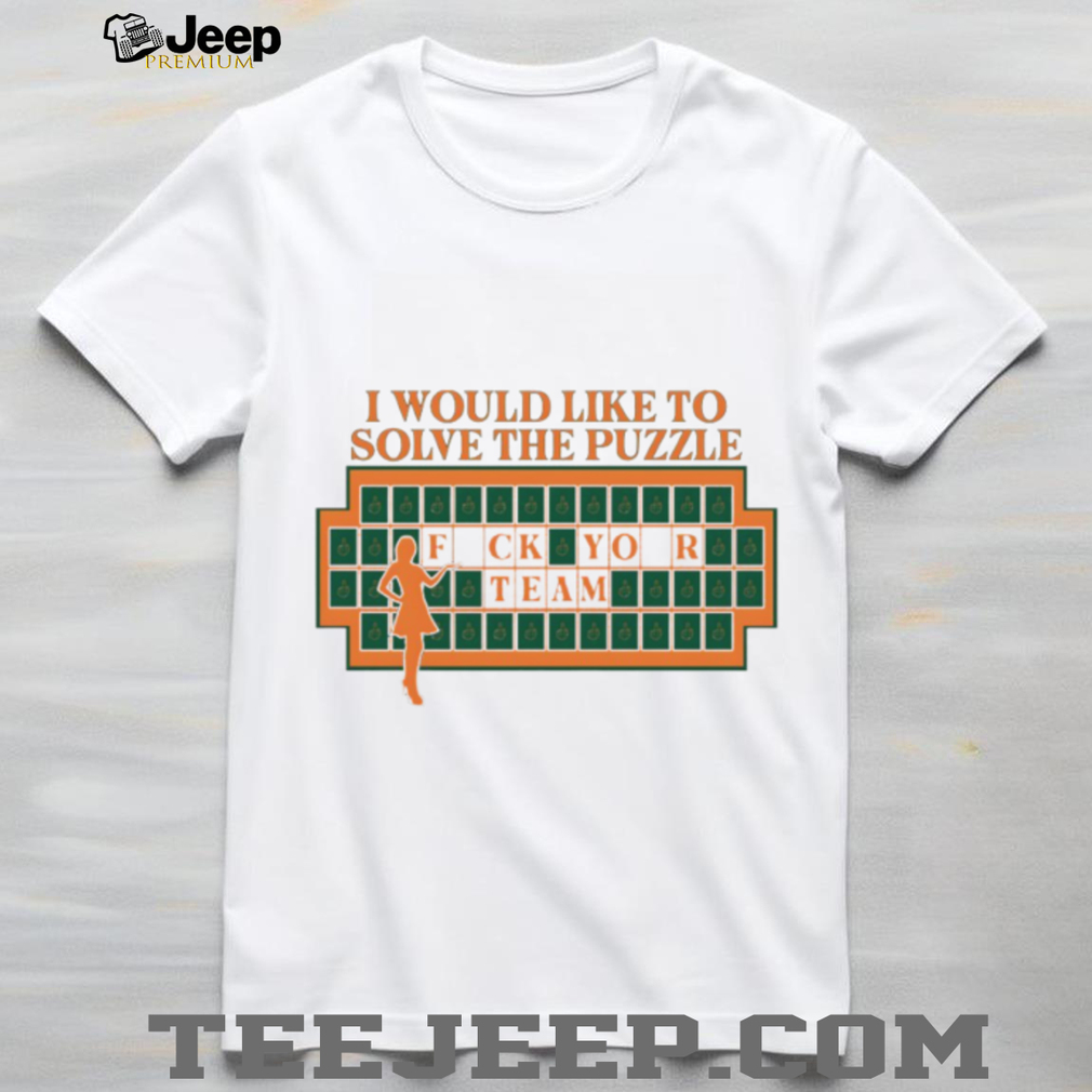 “I Would Like To Solve The Puzzle” Funny Wheel of Fortune Meme T Shirt “I Would Like To Solve The Puzzle” Funny Wheel of Fortune Meme T Shirt