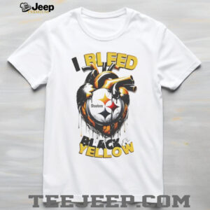 I bleed black and yellow Pittsburgh Steelers Football shirt I bleed black and yellow Pittsburgh Steelers Football shirt