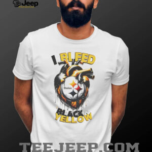 I bleed black and yellow Pittsburgh Steelers Football shirt