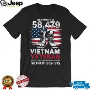 In Memory of 58,479 Vietnam Veteran 1959 1975 Veterans Day Classic T Shirt