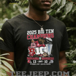 Indiana Hoosiers 2025 Big Ten Football Champions Tee Indiana Hoosiers 2025 Big Ten Football Champions Tee