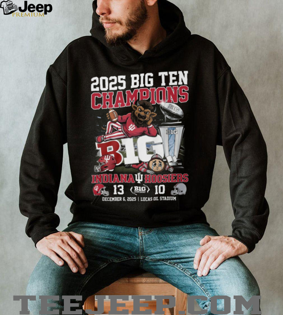 Indiana Hoosiers 2025 Big Ten Football Champions Tee Indiana Hoosiers 2025 Big Ten Football Champions Tee