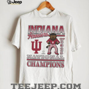 Indiana Hoosiers 2025 National Champions Mascot Cream T Shirt